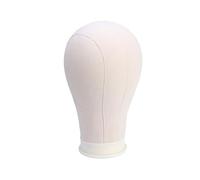 Healvian Mannequin Canvas Block Head Wig Stand for Styling Display Includes T Needle Holder 21 Inch Professional Head Shape