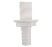 Healvian Marine Bulkhead Hose Adapter for Fish Tank and Marine Live Well System, Plastic Construction with Optimized Oxygen Circulation and Robust Bulkhead Connection, for Boat Operations