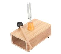 Healvian Meditation Tuning Fork Set with Wooden Mallet and Base for Sound Healing Relaxation Therapy Yoga Chakra Balancing and Scientific Experiments