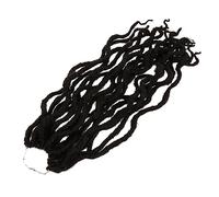 Healvian Messy Bun Hair Crochet Braid Wig Women's Hair Extensions Natural Curly Locs