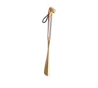 Healvian Metal Shoehorns with Thick Handle for Reduced Burden, Black 58cm Shoes Lifter Made of Sturdy Metal, Practical Shoe Accessory Suitable for Children and The Elderly