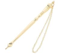 Healvian Metal Torah Pointer 17cm with Gold Onion Head, Bible Reading Page Marker Tool for Jewish Adult, Metal Scroll Pointer with Comfortable Grip for Home and Travel