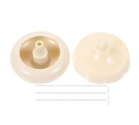 Healvian Mini Plastic Beading Spinner Tool with 3 Curved Needles, 4pcs DIY Jewelry Making Set for Beads Crafting and Necklace Bracelet Accessories