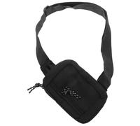 Healvian Mini Sling Backpack for Men Lightweight Oxford Chest Bag with Large Capacity for Phone Wallet Keys Black Crossbody Shoulder Bag for Hiking Walking Cycling Travel