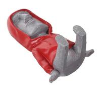 Healvian Moai Resin Phone Holder Stand with Sturdy Base and Novelty Moai Shape Design, Red Cellphone Holder to Free Your Hands on Desk Or Car