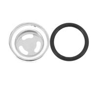 Healvian Motorcycle Cylinder Sight Glass for Off-road Vehicle and Motorbike, Silver Iron and Plastic Material with Rubber Seal, Enhances Safety with User-friendly Design for Professional