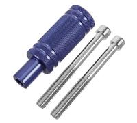 Healvian Motorcycle Front Mudguard Aluminum Alloy Bracket Blue Fog Light Mounting Bracket for Electric Scooter Spotlight Holder Compatible with Motorbike Auxiliary Lights