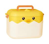 Healvian Multi-Function Large Capacity Medicine Box Household Storage Organizer with Portable Handle for Travel and Outdoor Use Material Yellow Emergency Kit