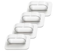 Healvian Multi-Functional Nail Hook 4Pcs with Strong Double Sided Tape for Bathroom and Kitchen Use