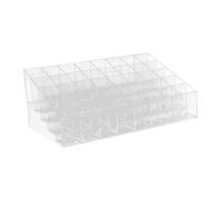 Healvian Multi-grid Lipstick Holder 2pcs 40-slot Desktop Lipstick Organizer Stair-step Makeup Display Stand for Home Beauty Storage