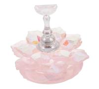 Healvian Nail Tip Stand Single Magnets, Pink Cherry Blossom Crystal Fingernail Display Holder for Beginners, Practice Nail Art Tool Suitable for DIY Manicure and Press-ons