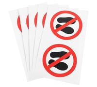Healvian No Step Warning Decals 10X10Cm 10Pcs Self-Adhesive Safety Labels for Equipment Safety in Industrial and Workshop Settings