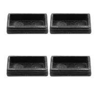 Healvian Non-Slip Ladder Pads 4Pcs Black Plastic Foot Covers 5X2.5Cm Anti-Slip Pads for Household Folding Ladder Protection