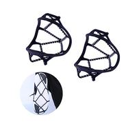 Healvian Non Slip Silicone Ice Crampon Shoe Covers with Spring Spikes Lightweight Outdoor Traction Cleats for Mountaineering Hiking Snow Ice Mud Suitable for Men and Women Boots and Shoes