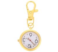 Healvian Nurse Hanging Watch Keychain Quartz Alloy Pocket Watch for Nurses | Golden Fashion Style, Stable Clip-on Design, Travel and Hospital Use, for Doctors Who Prefer Hands-free Wear