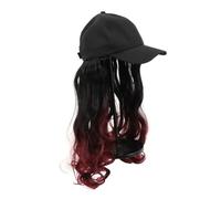 Healvian One-piece Wig Hat for Women Fashionable Curly Wig Peaked Design Versatile Headwear for Parties Shopping Travel Everyday Use Effortless Styling
