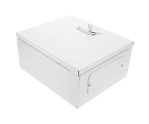 Healvian Outdoor Electrical Box Stainless Steel Metal Junction Box for Home Circuit with Thickened Cabinet and Long Lock Design Suitable for Electrical Components Protection