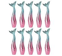 Healvian Pack of 10 Empty Tube Lip Gloss Lip Gloss Bottle Mermaid Lip Gloss Container Lip Bottles Lip Gloss Sets Lip Glitter Kit Lip Gloss Balm Tube Lip Balm Bottle Plastic Colourful