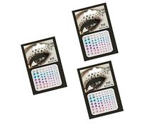 Healvian Pcs Temporary Face Rocks Adhesive Gems Rhinestones Stick Face Jewelry Xxcm Acrylic for Night