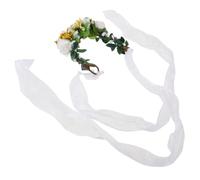 Healvian Pet Flower Headband for Cats with Delicate Flower Design, Skin-friendly Cloth Material, Not Easy to Deform, for Daily Wear and Parties, Cute and Cozy Cat Collar Accessory