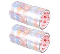 Healvian Pet Washi Tape Set 10 Rolls DIY Scrapbook Album Decorative Tape for Journaling and Collage, Butterfly Poetry Design, 2pcs
