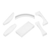 Healvian Physical Optical Convex and Concave Lens Set for Teaching - 6pcs Glass Prism Kit with Cylindrical and Plano Lenses for School Science Experiments and Laboratory Optics