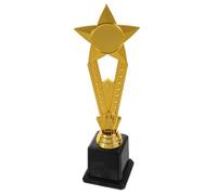 Healvian Plastic Gold Star Trophy 30cm for Sports Awards, Party Prizes, Classroom Rewards and Soccer Competition Winner Cups