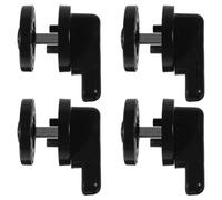 Healvian Plastic Partition Door Lock Black Indicator Lock 4pcs Bathroom