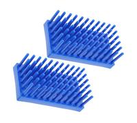 Healvian Plastic Test Tube Rack Holder Double Layer Elevated Base 2pcs with 66 Columns Blue Large Capacity, Universal Tube Compatibility for Research and Biology Laboratory Use