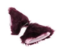 Healvian Plush Cat Ear Hair Clips Soft Cartoon Headwear with Clip Back Adorable Furry Cat Ears Hairpin for Women Cosplay Party Accessories Random Color