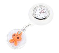 Healvian Pocket Watch Convenient to Retract and Easy to Carry with Silicone and Alloy Material Rabbit Designed Adorable Chest Watch Practical and Beautiful for Work the Hospital