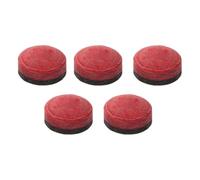 Healvian Pool Cue Tips with Effortless Installation and Flexible Fit 5pcs Multi-layer Cow Leather Replacement 11mm Diameter for Billiards for Snooker and Pool Cue Stick Repair