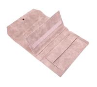 Healvian Portable Circular Knitting Needle Pouch with Snap Closure, 13 Elastic Slots for Crochet Hooks, Stitch Markers Storage, Travel Knitting Needle Organizer in Navy Blue for Craft