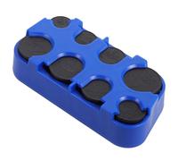 Healvian Portable Coin Storage Container Blue Coin Holder Box for Euro and Dollar Car Change Organizer with Compact Design for Travel and Office Use