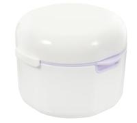 Healvian Portable Denture Case Small False Teeth Holder with Cover Breathable Odorless for Retainers Sports Mouthguards Convenient Travel Storage Box
