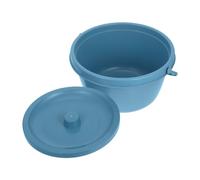 Healvian Portable Elderly Potty Chair with Nonslip Padding and Easy- Bucket for Travel and Bedside Use Discreet Blue Commode Urine Pot for Adults