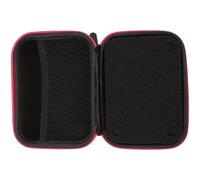 Healvian Portable Essential Oil Organizer Bag with 30 Eva Slots for 1ml/2ml/3ml Bottles, Travel Storage Case in Rose Red for Perfume Oils and Nail Polish Holder