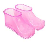 Healvian Portable Foot Bath Shoes Foot Soaking Shoes for Home Use Magnetic Small Size 12.5cm Red for Relaxation
