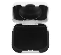 Healvian Portable Hearing Aid Case Compact Hard Pocket Storage Box Splashproof Lightweight with Sponge and Abs Material for Outdoor and Commutes White 6x6x2.5cm