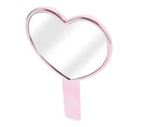 Healvian Portable Heart Shaped Handheld Makeup Mirror High Definition Reflection Compact Lightweight Travel Mirror for Ups The Go