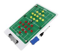 Healvian Portable Magnetic Soccer Coaching Board with PVC Material Includes Scoreboard and Roster for Discuss and Communicate During Whole Process Match Suitable for Random Color