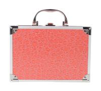 Healvian Portable Makeup Box in Orange Aluminium Alloy with Efficient Organization and Secure Locks, Lightweight Tool Organizer Box for Makeup Artists and Paramedics the Go