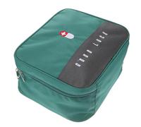 Healvian Portable Medical Organizer Bag Oxford Cloth Medicine Storage Pouch for Family Travel Camping Hiking Outdoor Kit with Multiple Pockets Large Capacity