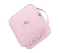 Healvian Portable Oxford Cloth Emergency Medical Kit Bag for Travel Pink Medicine Storage Organizer with Multiple Compartments for Outdoor Family and Accidental Injuries