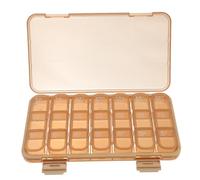 Healvian Portable Pill Box Medicine Storage Case Travel Lightweight for Daily Medication Management and Go Use Random Color