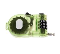 Healvian Portable Retractable Cable Lock for Bicycle and Snowboard, Compact Lightweight Steel Wire Security Lock in Green for Outdoor Sports and Travel Safety