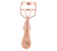 Healvian Portable Rose Gold Eyelash Curler with Non-Slip Pineapple Handle Sturdy Lash Curl Tool for Long Lashes Lightweight Makeup Accessory for Easy Eyelash Curling Anytime