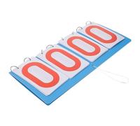 Healvian Portable Scoreboard 4-digit Flip Scoreboard Smooth Edges Simple Operation Plastic Red Sports Events Competition Score Board Basketball Game Scorer