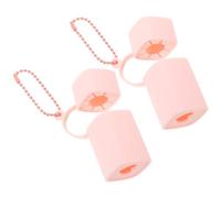 Healvian Portable Silicone Lipstick Case with Chain, Heartshaped Cutout, Protective Silicone Shell, Compact Lip Gloss Holder Keychain for Travel and Makeup on The Go, Blue