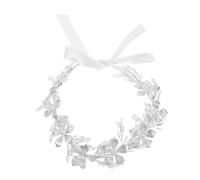 Healvian Princess Flower Rhinestone Headband Handmade Floral Bridal Hair Accessories for Weddings Proms and Special Occasions Dazzling Design for Girls and Women